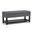 Saxon Solid Hardwood Storage Ottoman Bench In Slate Grey