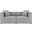 Saybrook Outdoor Patio Upholstered 2-Piece Sectional Sofa Loveseat In Gray