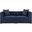 Saybrook Outdoor Patio Upholstered 2-Piece Sectional Sofa Loveseat In Navy
