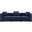 Saybrook Outdoor Patio Upholstered 3-Piece Sectional Sofa In Navy