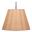 Scalloped 1-Light Pendant In Raffia