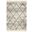 Scandinavian Shag Ivory and Grey 4' x 6' Area Rug
