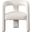 Scout Dining Chair In Ivory Boucle Fabric