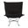 Scroll Puff Chair Angora In Ebony