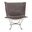Scroll Puff Chair Angora In Stone