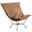 Scroll Puff Chair Avanti Titanium Frame In Bronze