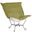 Scroll Puff Chair Bella Titanium Frame In Moss