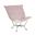 Scroll Puff Chair Bella Titanium Frame In Rose