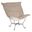 Scroll Puff Chair Bella Titanium Frame In Sand