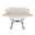 Scroll Puff Ottoman Angora In Natural