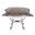 Scroll Puff Ottoman Angora In Stone