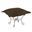 Scroll Puff Ottoman Bella Titanium Frame In Chocolate