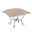 Scroll Puff Ottoman Bella Titanium Frame In Sand