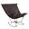 Scroll Puff Rocker Avanti Titanium Frame In Black