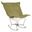 Scroll Puff Rocker Bella Titanium Frame In Moss