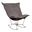 Scroll Puff Rocker Bella Titanium Frame In Pewter