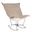 Scroll Puff Rocker Bella Titanium Frame In Sand