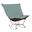Scroll Puff Rocker Sterling Titanium Frame In Breeze