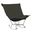 Scroll Puff Rocker Sterling Titanium Frame In Charcoal