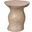 Sculpt Fiber Glass Side Table In Cement Rustic