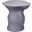 Sculpt Fiber Glass Side Table In Steel Grey