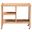 Seamus 3-Tier Book Cart with Bobbin Frame In Beech Brown