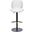 Sean Hydraulic Barstool In White