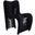 Seat Belt Polycotton Dining Chair In Black