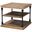 Sebastian Wood and Metal 3 Tier End Table In Grey and Black