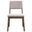 Seda Side Chair Set of 2 In Dusty Mauve and Walnut