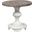 Sedona Heavy Distressed White Round End Table