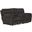Sedona Smoke Power Reclining Console Loveseat With Power Lumbar