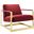 Seg Performance Velvet Accent Chair In Cappuccino