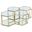 Sei 4 Piece Coffee Table In Brushed Gold