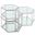 Sei 3 Piece Coffee Table In Chrome