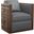 Featured Upholstery Semerang Swivel Chair In Gray