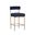 Seneca Counter Stool In Arena Navy and Antique Brass