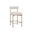 Seneca Counter Stool In Danny Ivory and Antique Brass