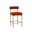 Seneca Counter Stool In Danny Rust and Antique Brass