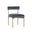 Seneca Dining Chair Set of 2 In Velvet Slate and Antique Brass