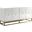 Senior 64 Inch Transitional Wood Sideboard In White And Gold