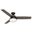 Sentinel 52 Inch Ceiling Fan with LED Light Kit and Handheld Remote In Premier Bronze and Greyed Walnut