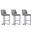 Serena Barstool Set of 3 In Grey