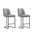 Serena Counter Stool Set of 2 In Grey