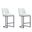 Serena Counter Stool Set of 2 In White