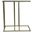 Serena End Table In Tempered Clear Glass and Antique Gold