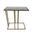 Serena End Table In White Marble and Industrial