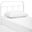 Serena White Twin Steel Headboard