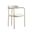 Serene Metal Upholstered Dining Chair In Alabaster