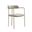 Serene Metal Upholstered Dining Chair In Taupe